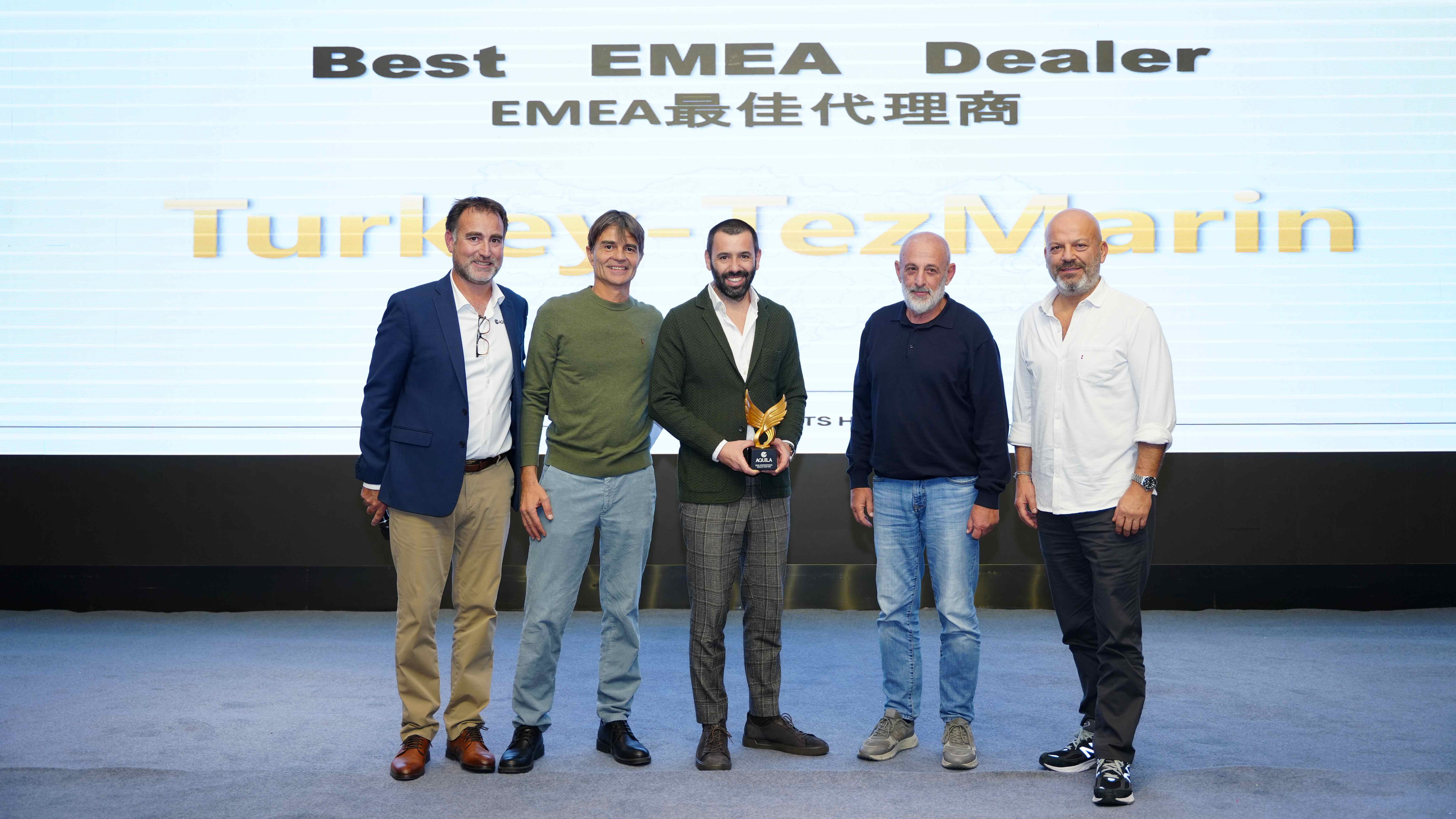 Tezmarin honored with Aquila Best EMEA Dealer award